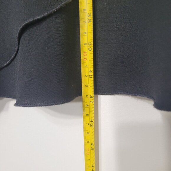 Dressbarn Women's Black Flowing Sleeve Evening V-neck Cocktail Dress Size 8 - Picture 7 of 9